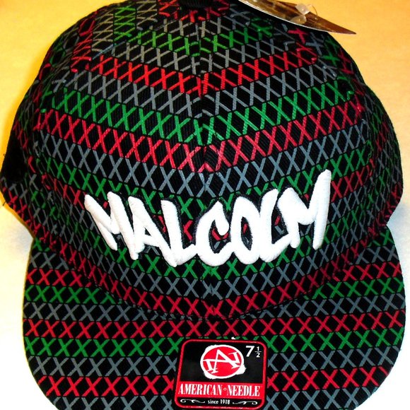 Malcolm X 9s Vintage Fitted Hat Sz 